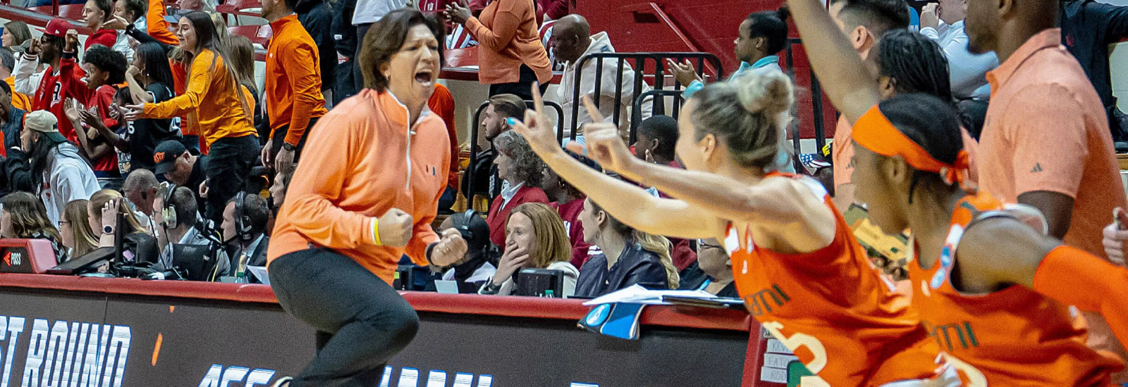Katie Meier, one of the most storied, revered, and successful coaches in ’Canes history